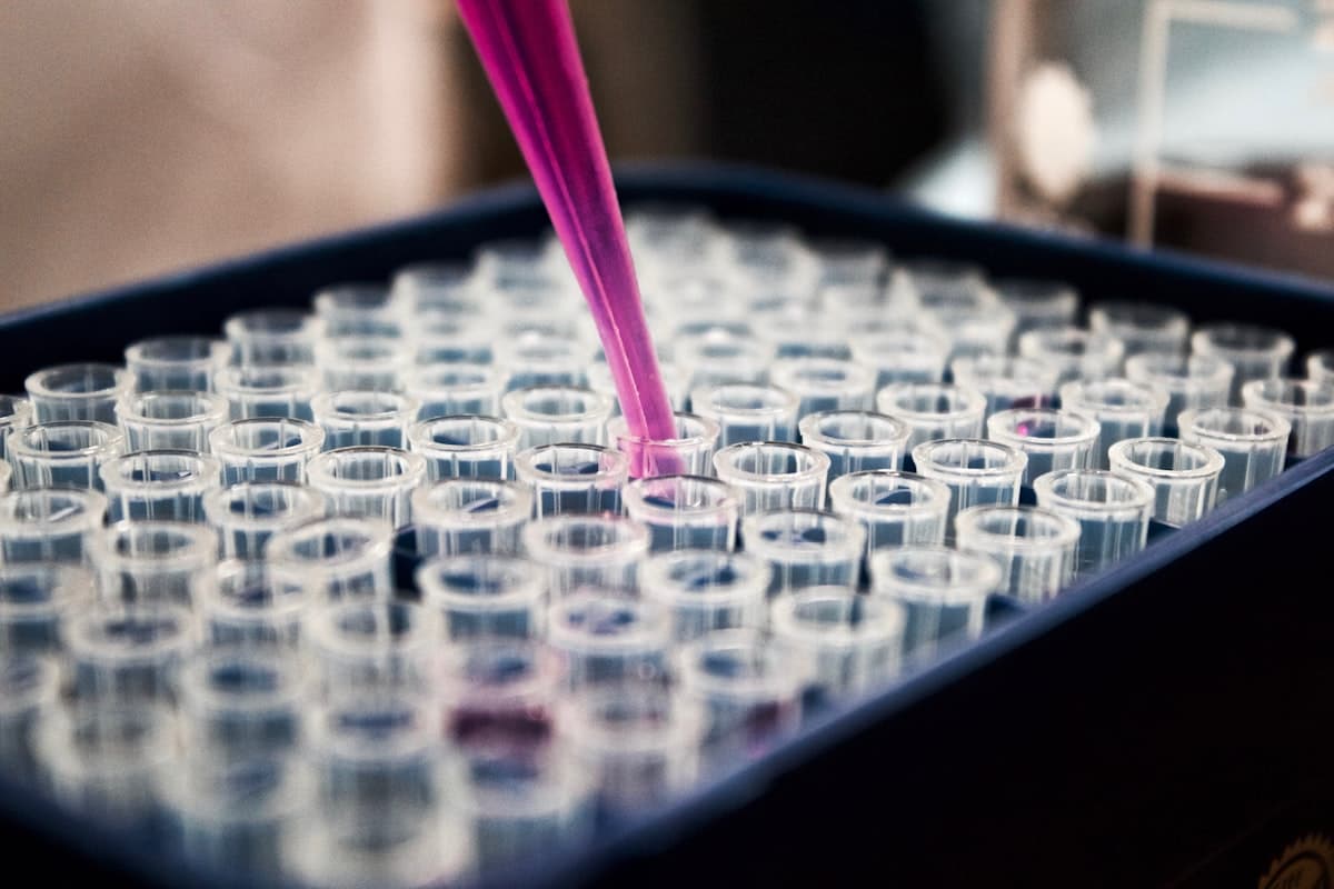 Scientist working in analytical testing laboratory